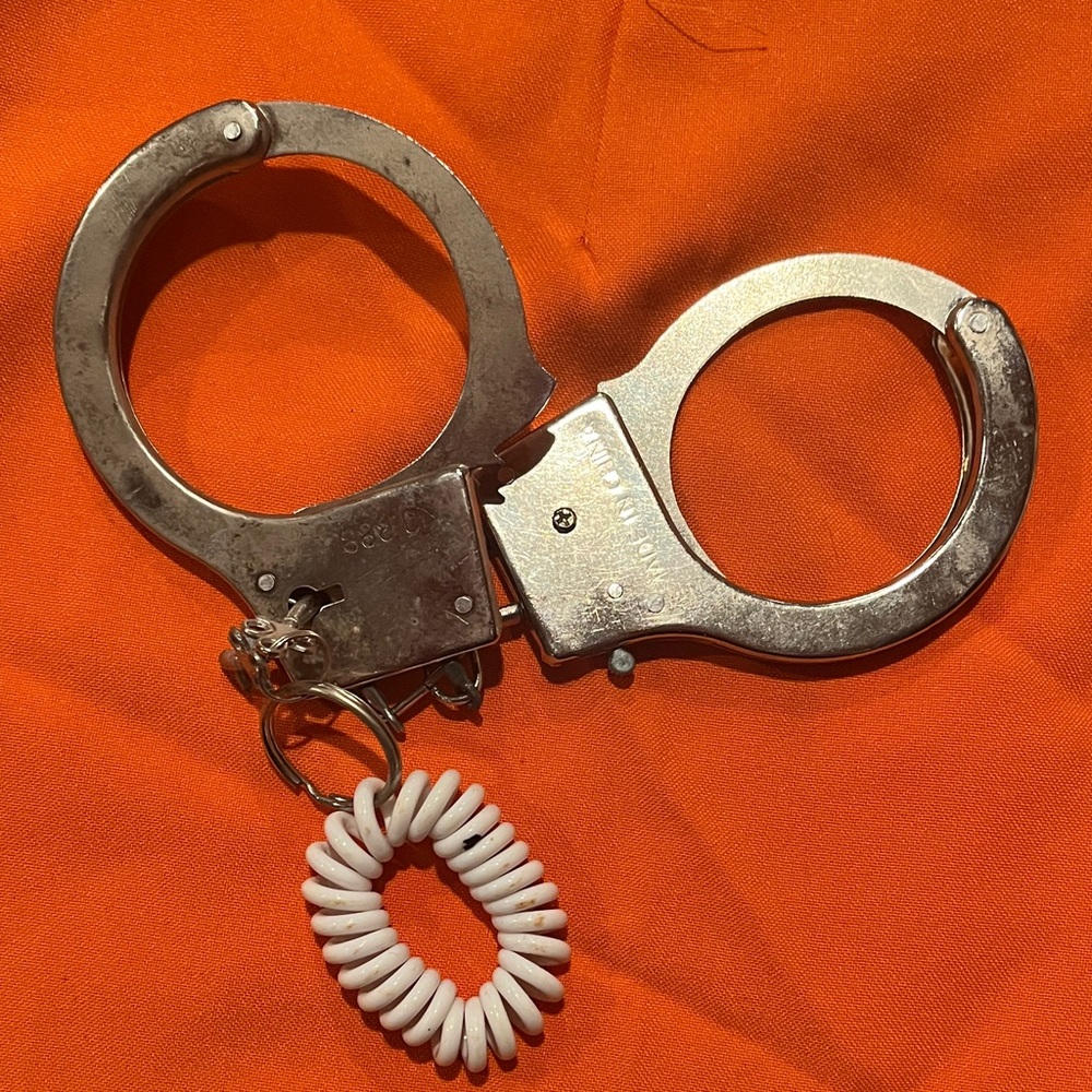 Sexy Convict Halloween Costume Orange Mini Dress w Zipper, Heart &fake handcuffs - Picture 12 of 15